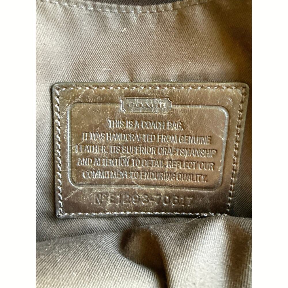 COACH Thompson Convertible Brown Leather Sling Bag Backpack - Picture 7 of 12